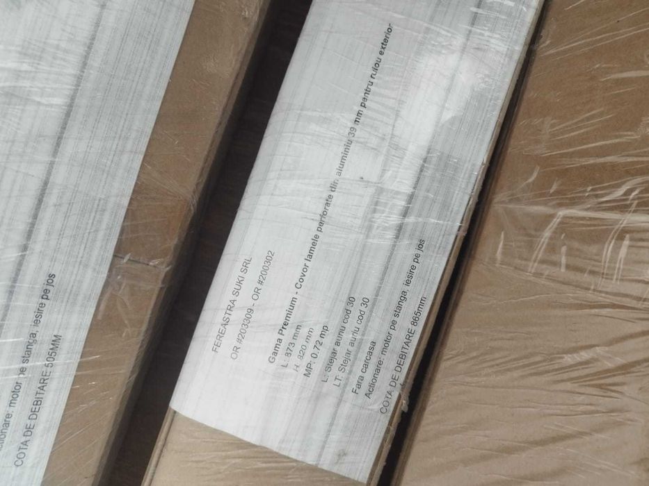 Covor lamele perforate 39 mm pentru rulou exterior