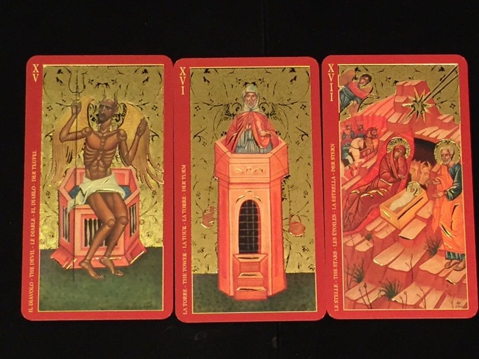 Tarot ortodox de Aur sfinti crestini-Cărți Tarot ed lim lux(aurii)-SIG