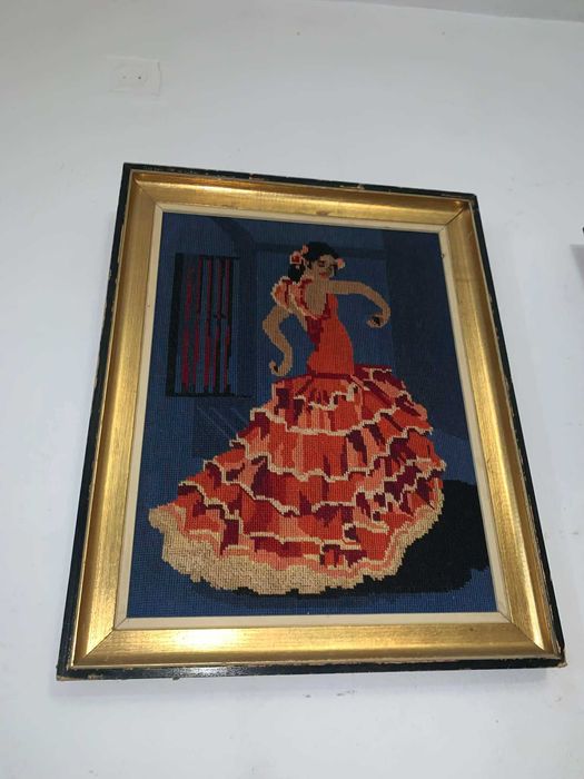 Tablou goblen in rama de lemn set