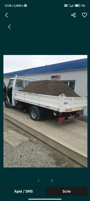 Nisip balastru sort lucrări buldoexcavator