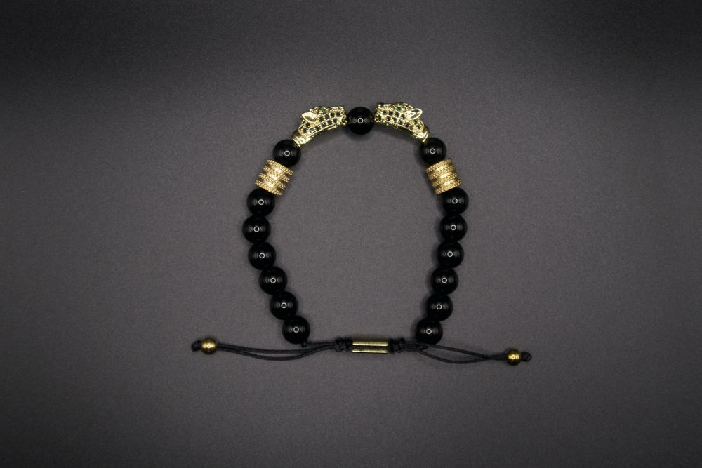 Bratara cu snur placata cu aur 18k