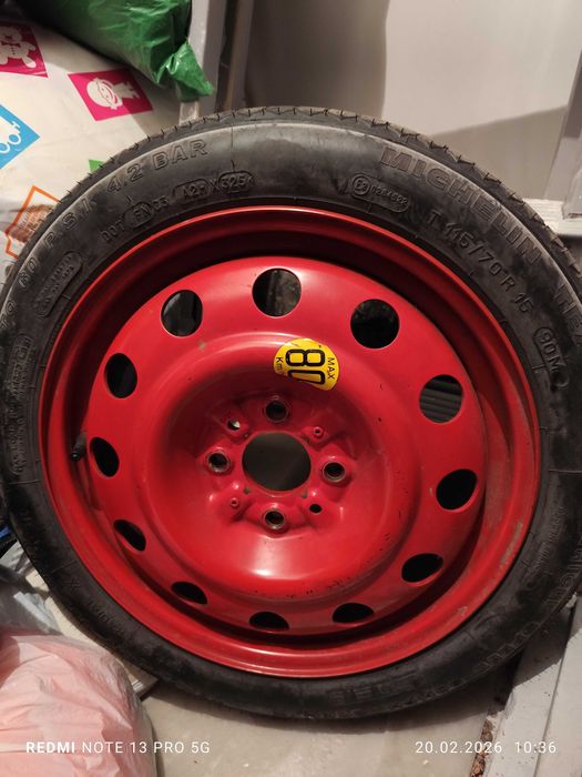Резервна гума с джанта Michelin T 115/70 R15