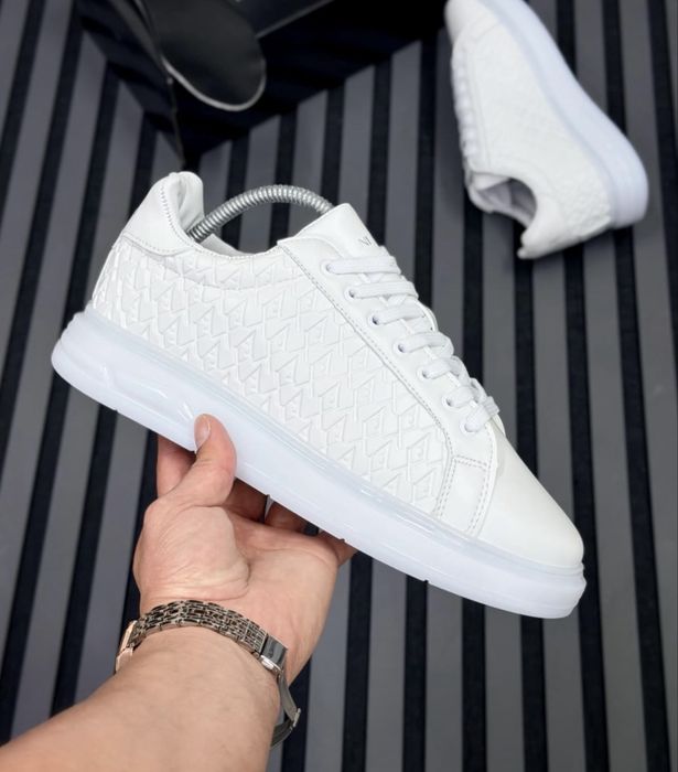 Adidasi Barbati A | X Armani Casual Full Alb!