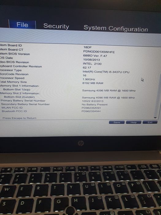 Laptop Elitebook Folio 9470m + docking station hp