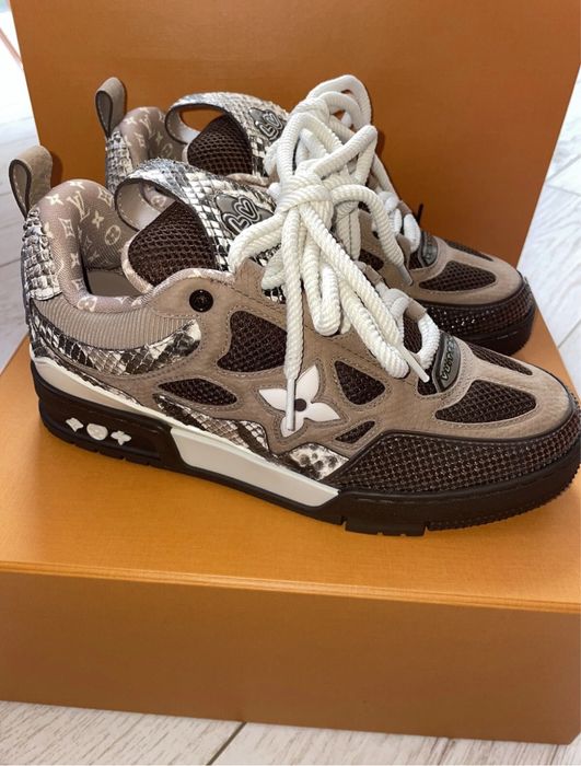 Adidasi Louis Vuitton Casual Snake Skin Mocha