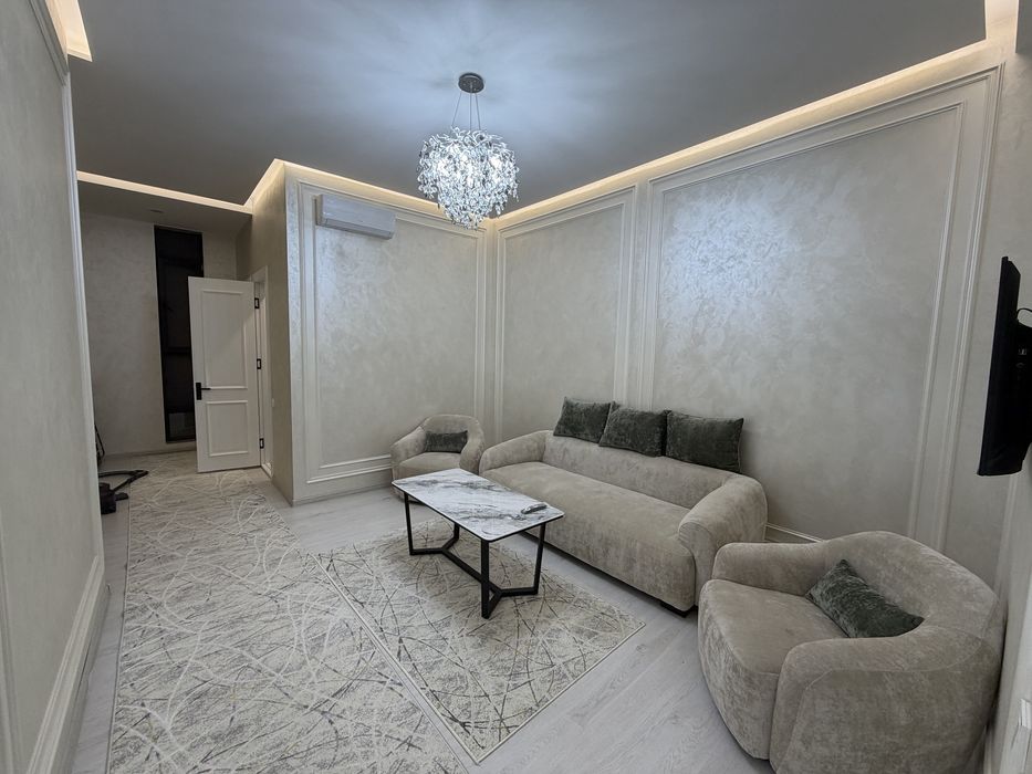 Аренда 3х комнатная квартира 80 м2 SuperComfort Жк Silk Way ул Сайрам