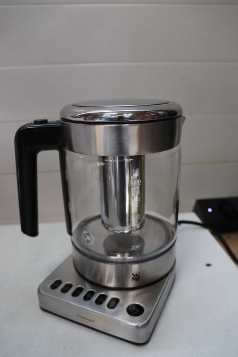Компактна електрическа стъклена кана  WMF Kitchenminis, 1л, 1900 W, инокс