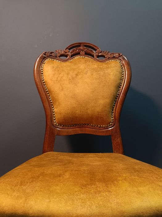 Ретро столове от средата на 20-ти век - 2 бр. | НОВА ТАПИЦЕРИЯ