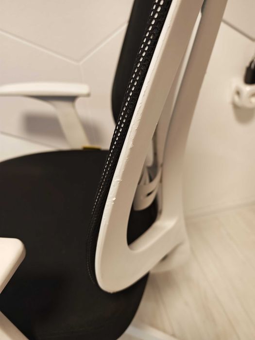 ергономичен офис стол Antares Eclipse - Бял/Черен (Меш)