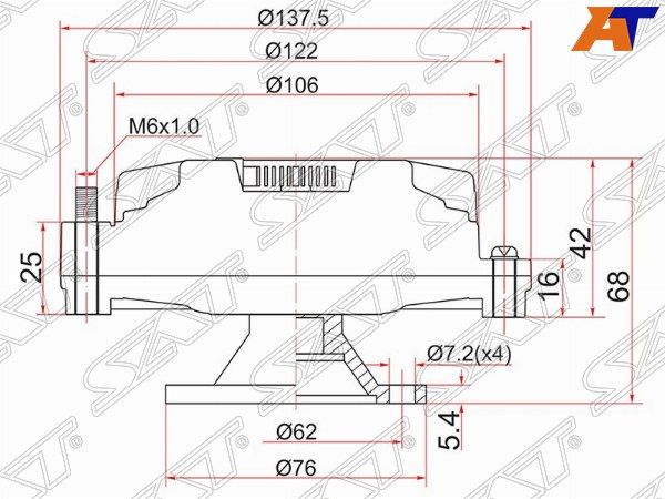 Вискомуфта Toyota Mark ii