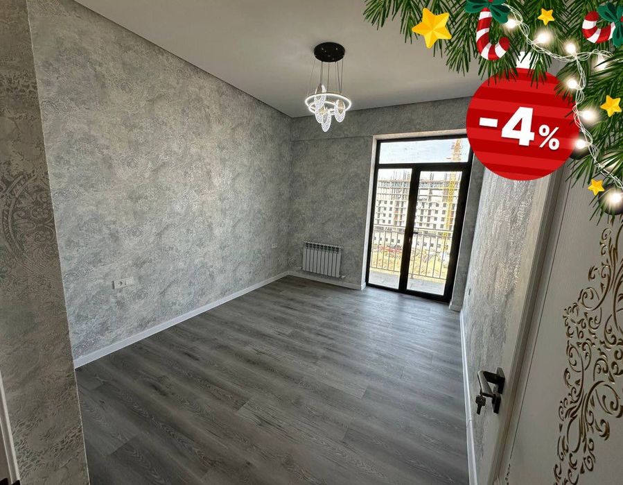 НОВОГОДНИЕ СКИДКИ Евро 2х комнатная квартира 43 м2 метро Олмос