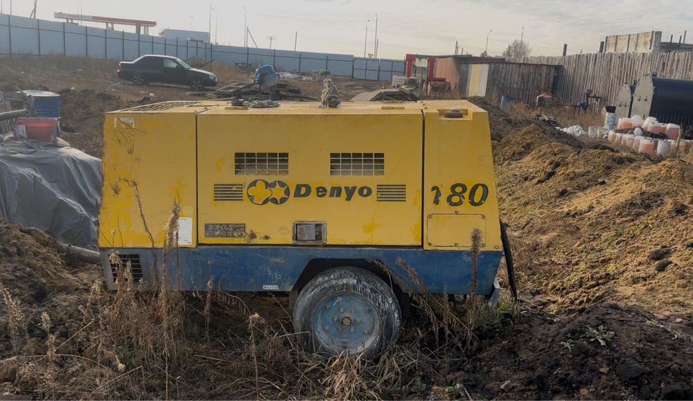 Продаю дизельный компрессор Denyo 180 б/у| На шасси