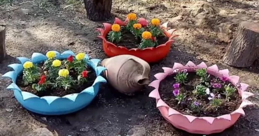 Продам самодельные клумбы 1 клумба 4000