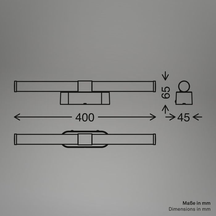 Lampă LED pentru oglindă de baie IP44 rezistentă la stropire