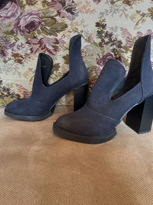 туфли из нубука и кожи