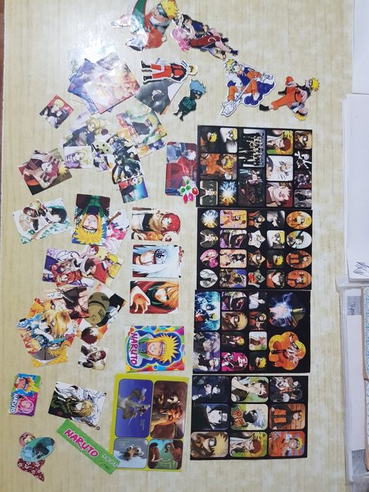 Книга и карточки наклейки NARUTO