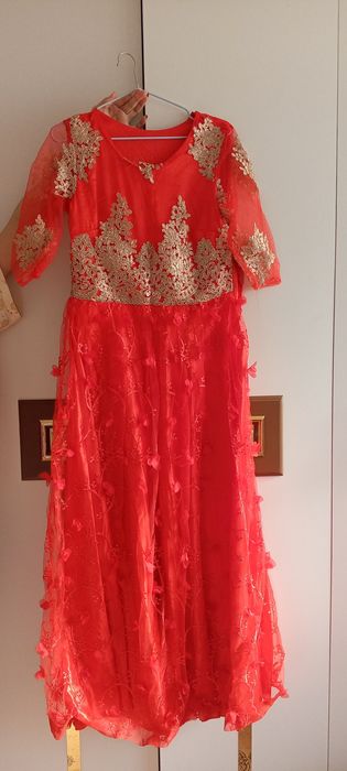 Платье женское красное