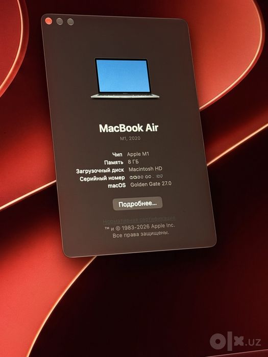 MacBook Air M1 13,3