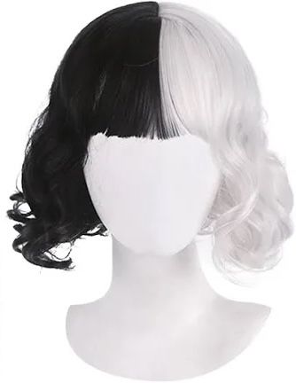 Rochie cosplay Cruella de Vil+ perucă