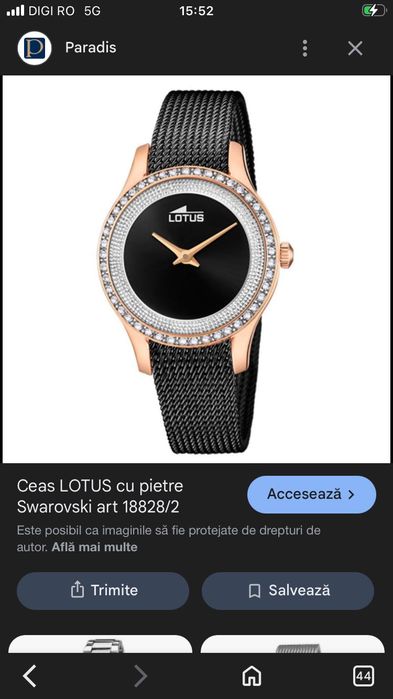 Vând ceas Lotus de damă urjent model serie 18828 articolu 2