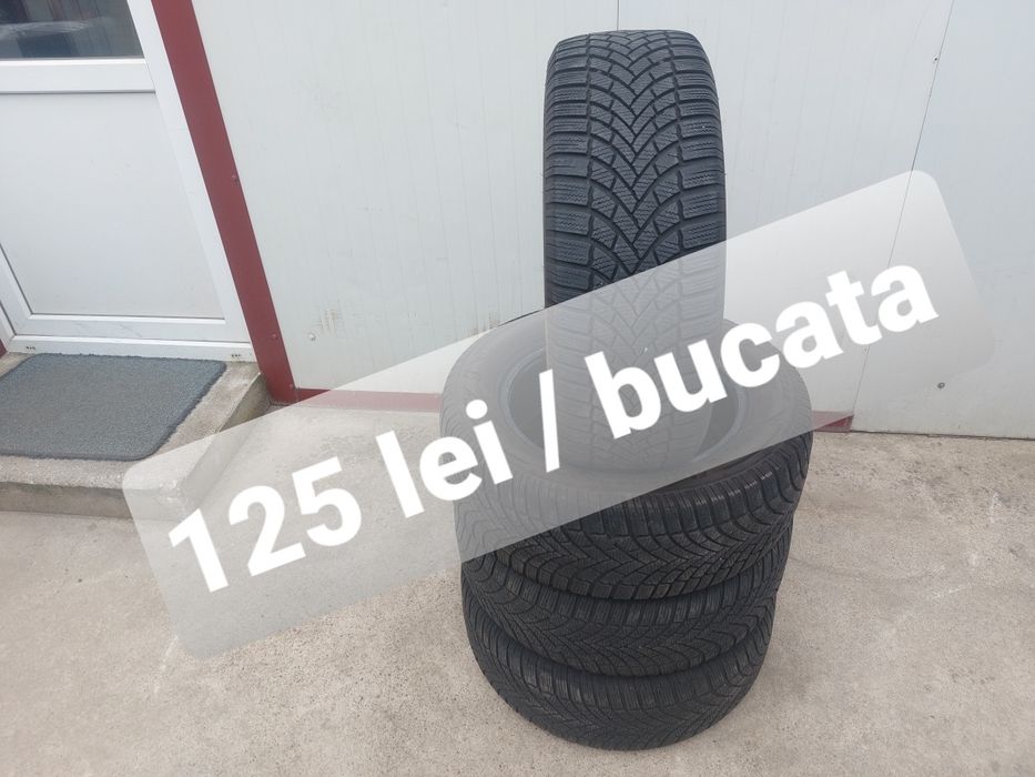 125 lei bucata! Set anvelope M+S/IARNA 215 60 r16 Bridgestone dot 2021