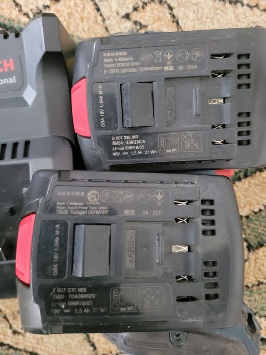 Filetanta 18v cu acumulatori de 1,5ah