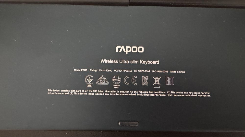 Set tastatura + mouse Rapoo E9110