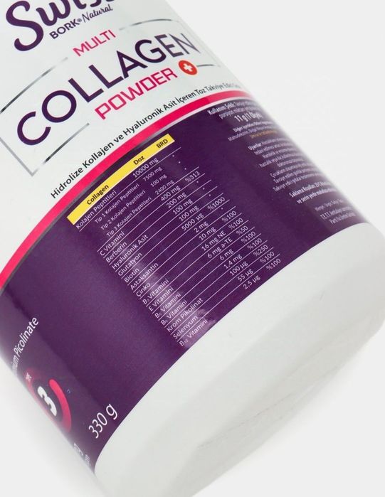Swiss Bork Multi Collagen Powder, 330 gr, мультиколлагеновый по
