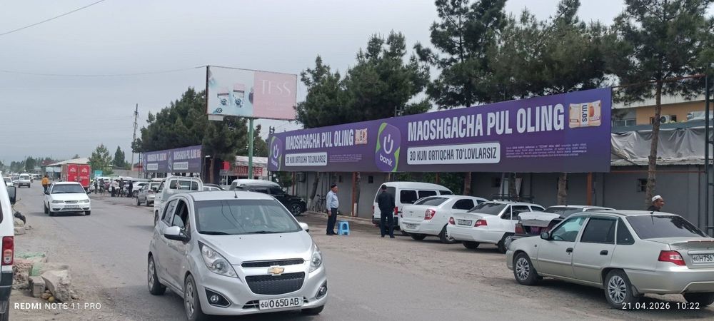 Bilbordlarda reklama/bozorda bilbordda/Respublika bóyicha
