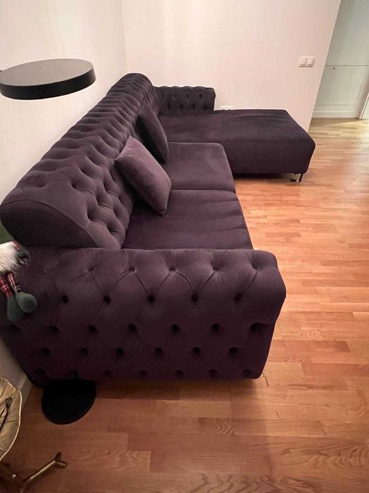 De vanzare Canapea Coltar Extensibila Chesterfield cu motor