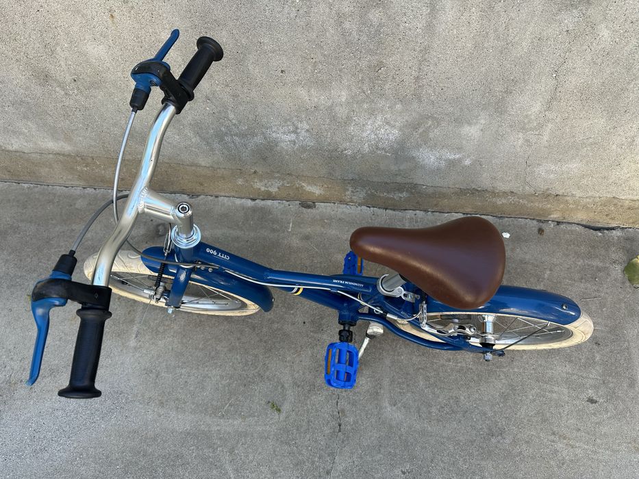 Bicicletă 2 în 1 Discover 900 14" albastru copii 90-110 cm