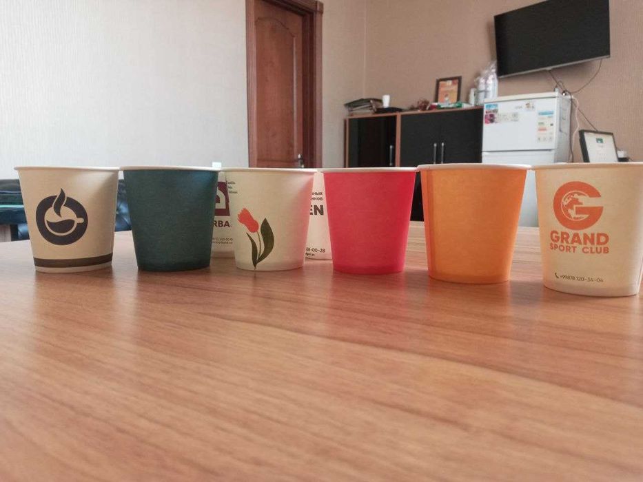 Бумажный стаканы одноразовые  150ml
Однослойные