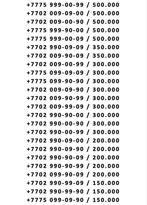 VIP Красивые Номера