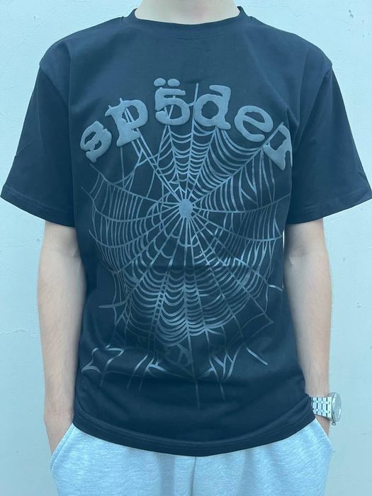 Sp5der Black T-Shirt Футболка (Бесплатная доставка)