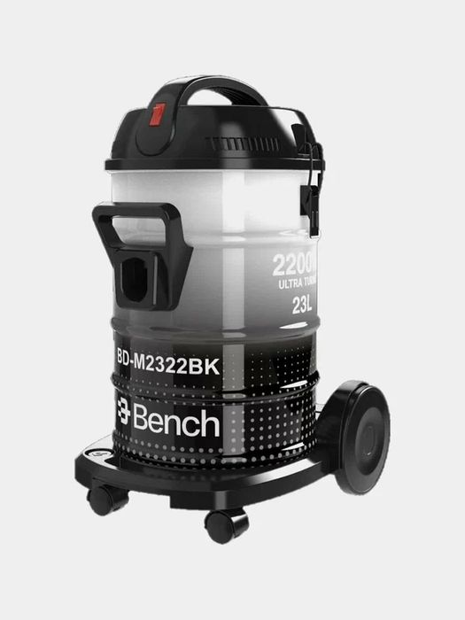 Барабанный пылесос BD-M2322BK, 2200 Вт, уборка сухая, ведро 23 л