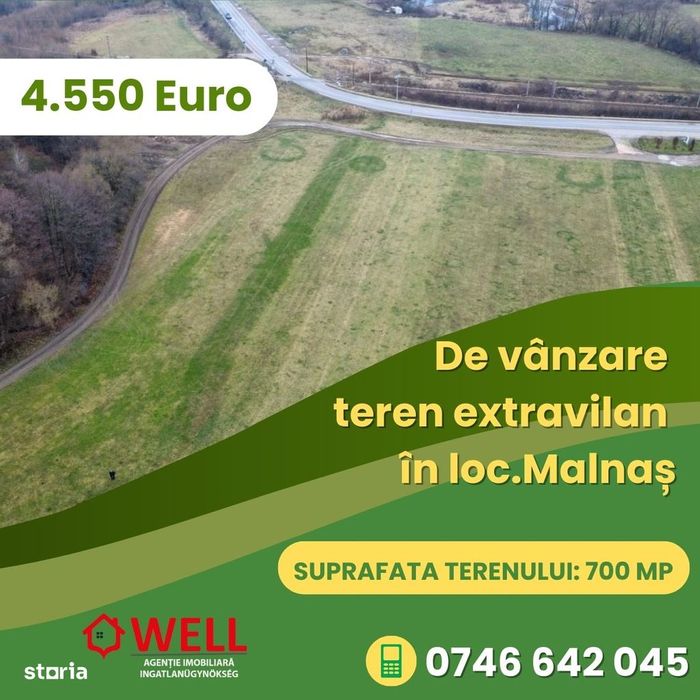 De vânzare teren extravilan în loc.Malnaș