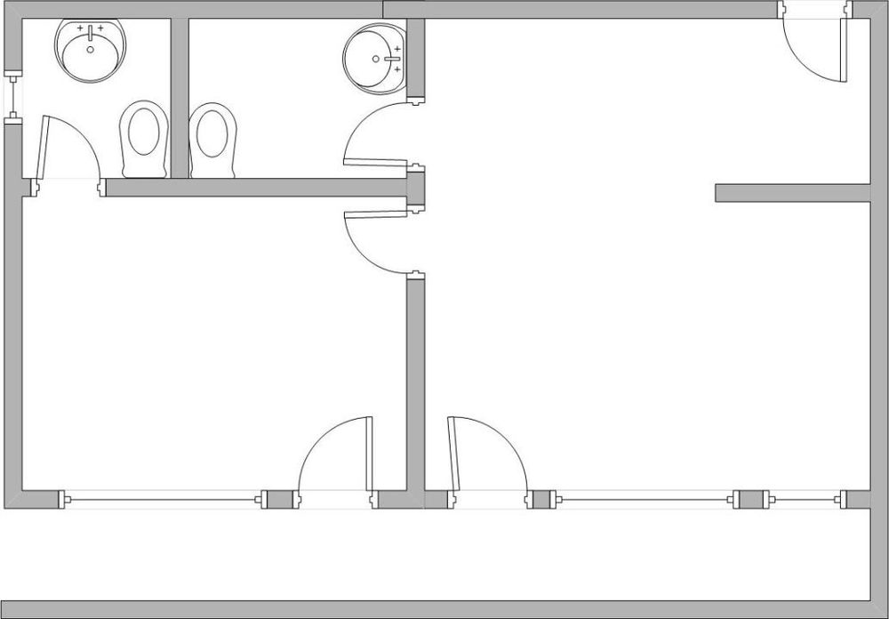 Spatiu comercial 52,17mp, 2 incaperi, parcare, intrare din strada, Ter