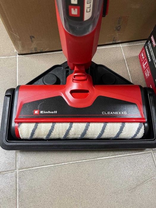 Curatator podele fără fir Einhell Cleanexx Power X-Change pentru pardoseli dure (18 V, rolă de perii de 290 mm, mod Boost, autocurățare, fără baterie)