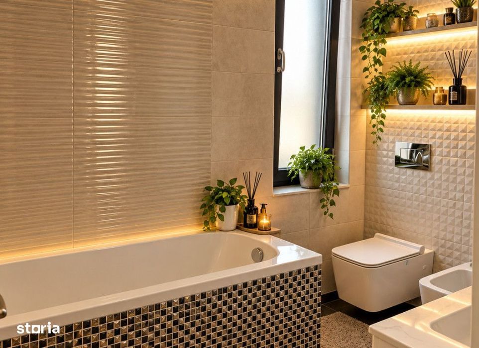 Duplex 4 camere intre Iasi si Miroslava,403mp teren,mobilat Cod:158876