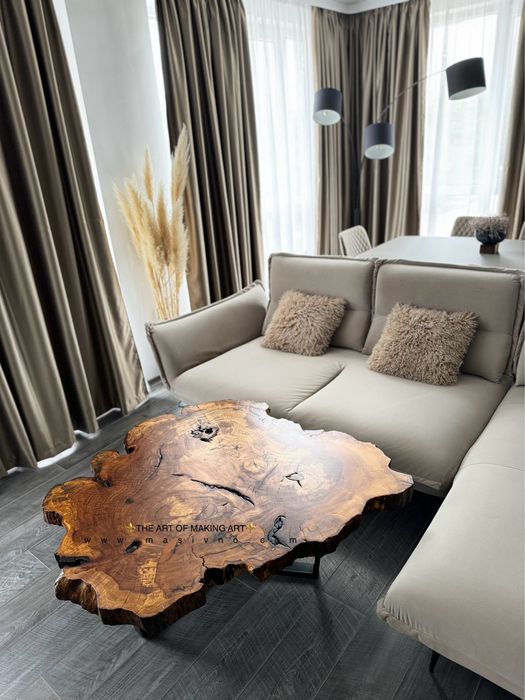 Холна , Трапезна Маса от Естествено Дърво , Дървена Маса