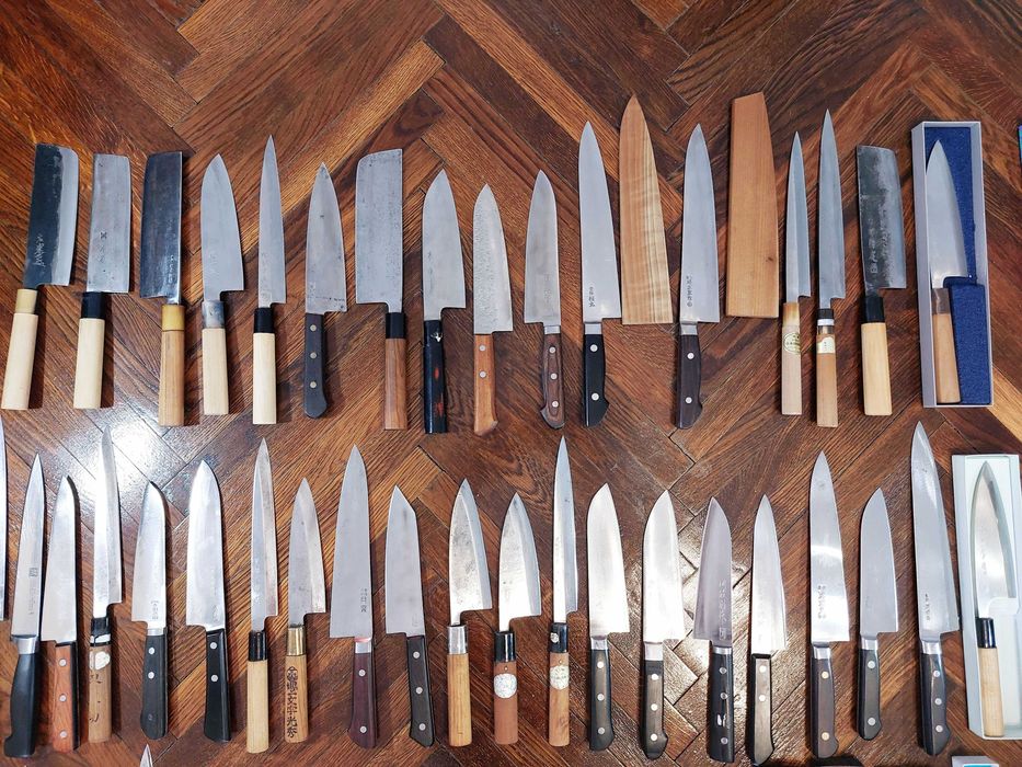 Cutite Bucatarie Japoneze Vechi Lucrate Manual Originale!