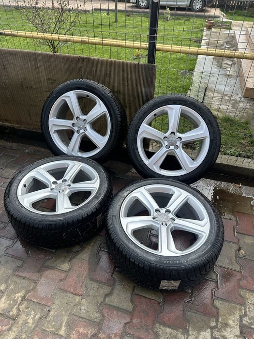 Jante roti Audi Q5 S line R20  255 40 R20 cauciucuri M+S  impecabile