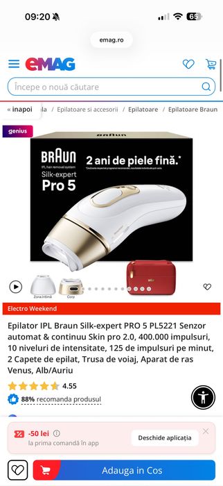Epilator IPL Braun Silk-expert Pro 5