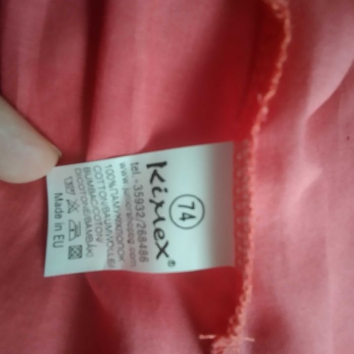 Официална детска рокля, червена