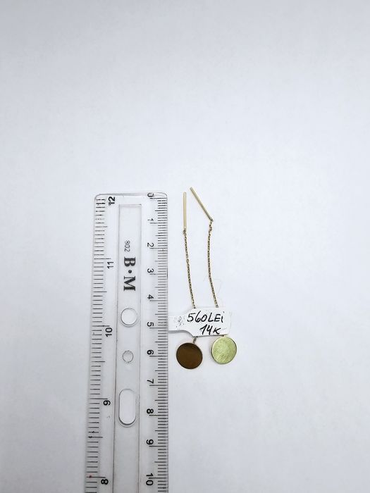 Vand cercei din aur 14 k 1.33 g cod 170