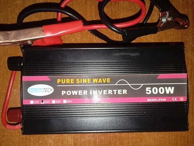 Invertor SolikeTech de 500W, 24V, NOU