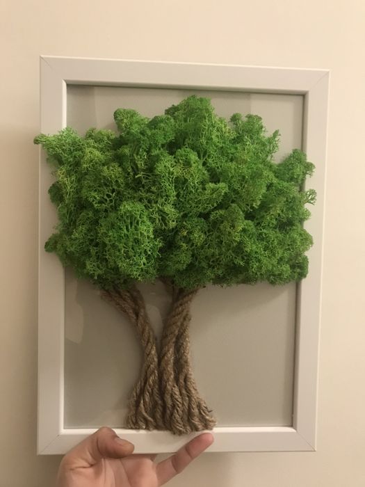 Картина с жив скандинавски мъх