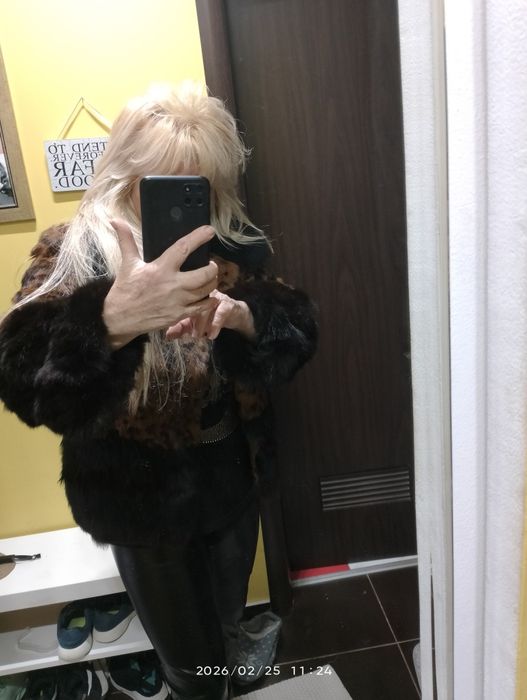 Палто от естествен косъм