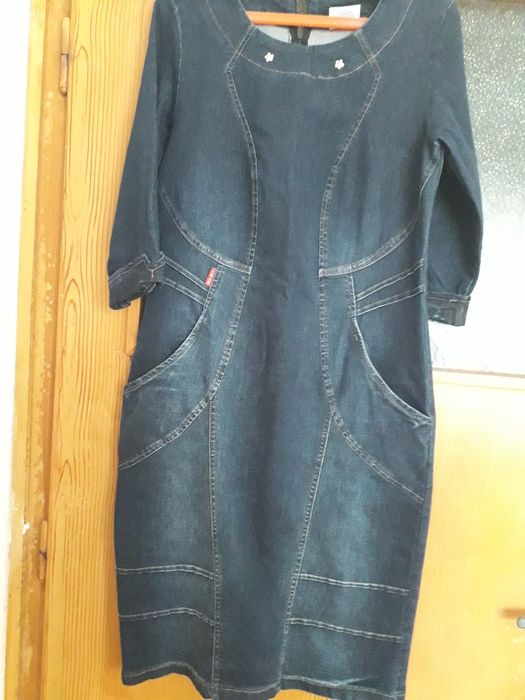 Дънкова елегантна рокля