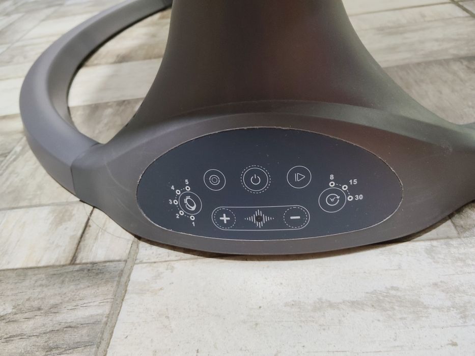 CHIPOLINO Електрическа бебешка люлка - шезлонг NEST ГРАНИТ